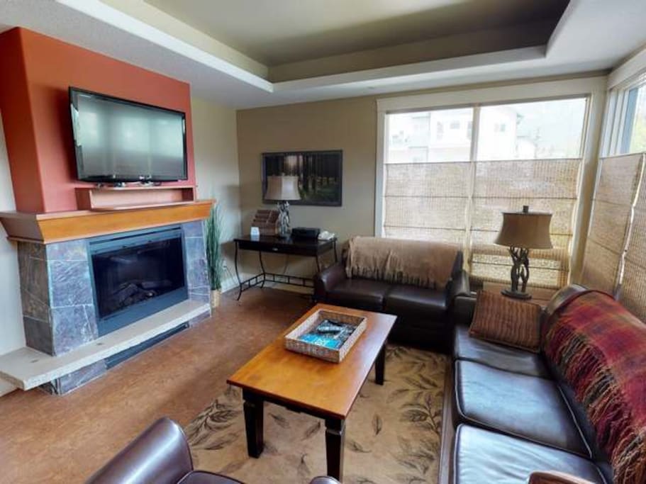 Living room with sofa pullout