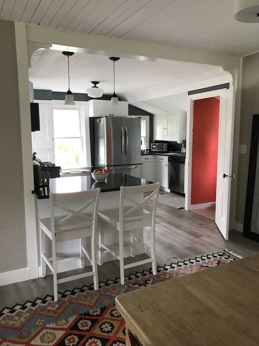 Open dining/kitchen area