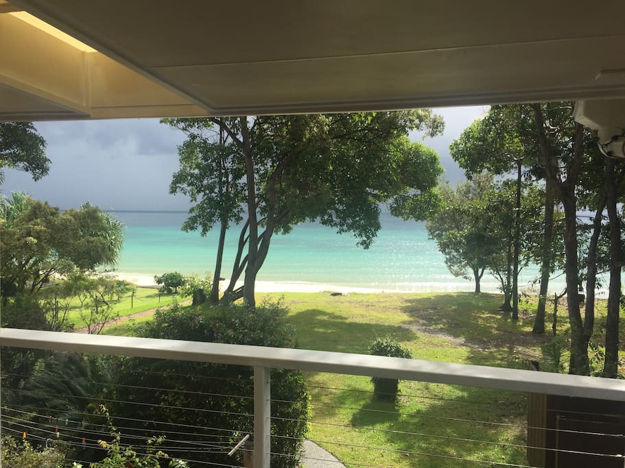 Recently upgraded back deck takes full advantage of views