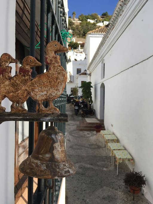 Vista desde la puerta de la casa