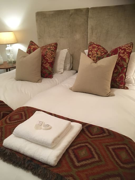 Two comfortable separate beds.