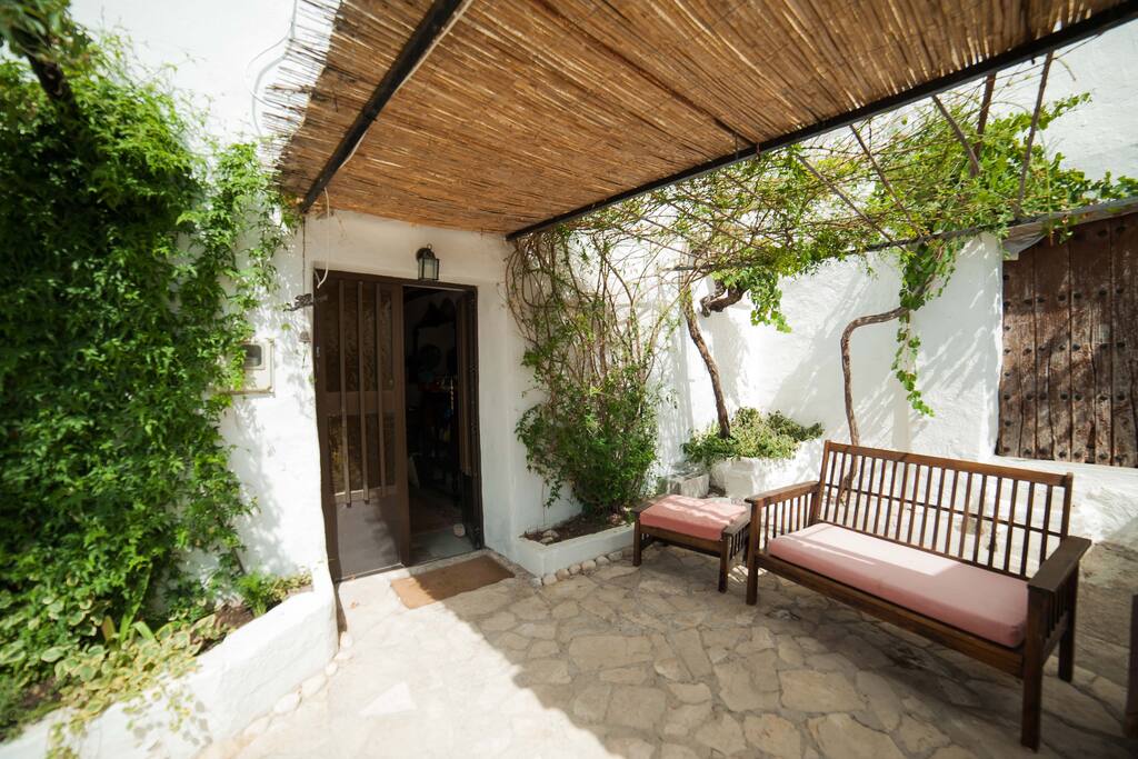 Main entrance to Olive Grove Farmhouse