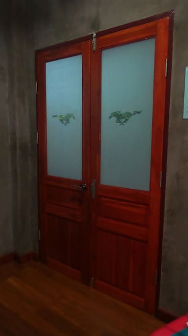 the door