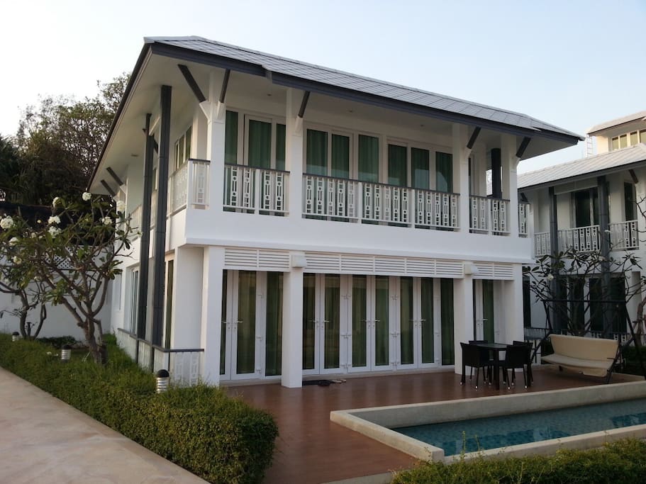 House with private balcony