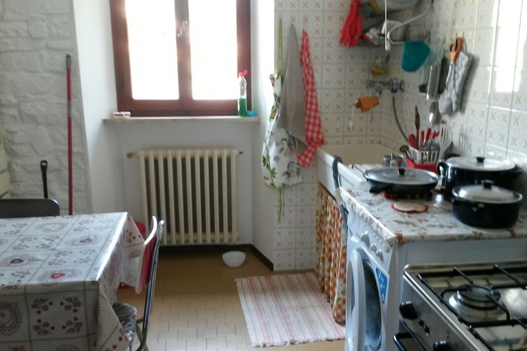 cucina (scusate il disordine, stavo cucinando io...)