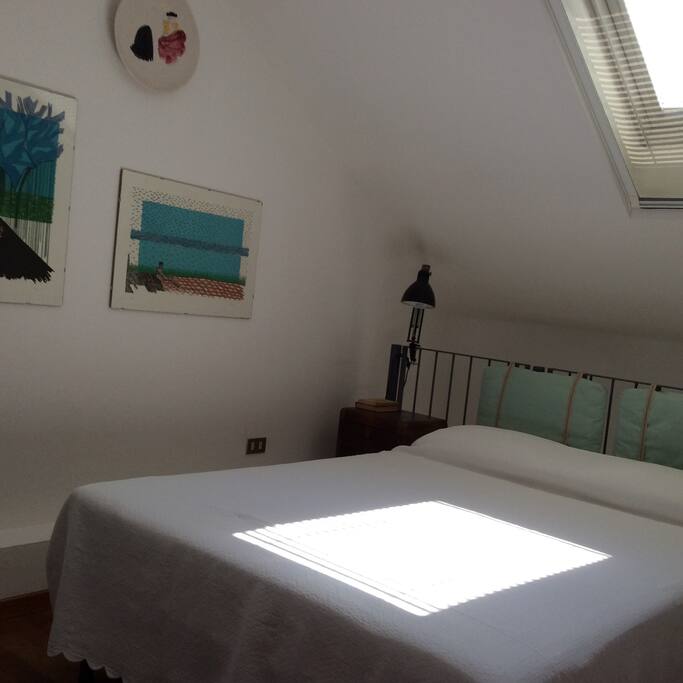 Letto matrimoniale su soppalco