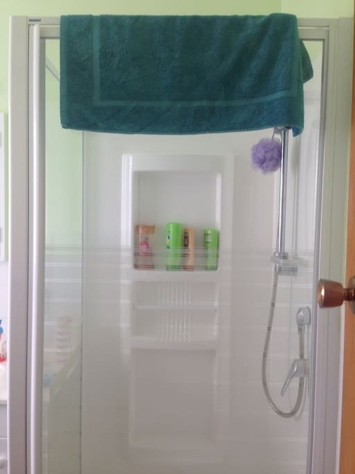 Clean green shower