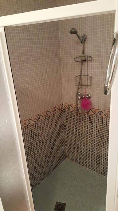 Large walk in shower