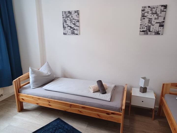 Spacious city apartment with balcony