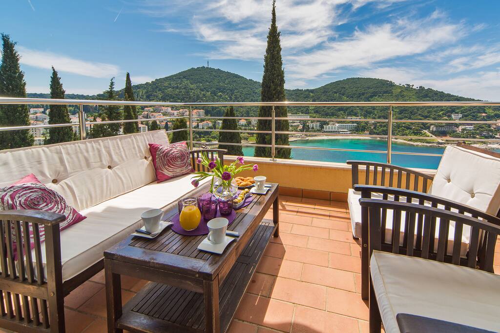 Relax in style and soak up the sea view from your balcony