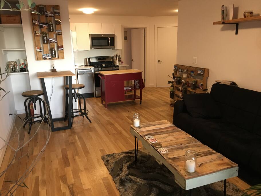 Living room from the balcony door
