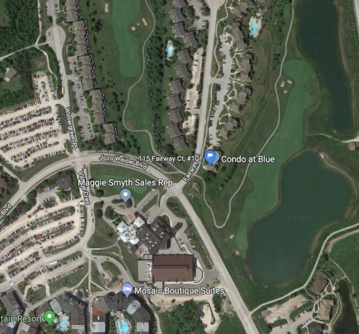 Condo at Blue marks our location