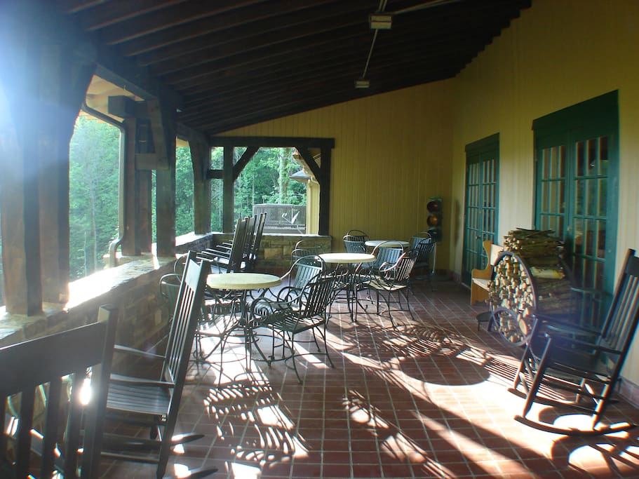Come, sit on our porch, and enjoy the peace found in nature