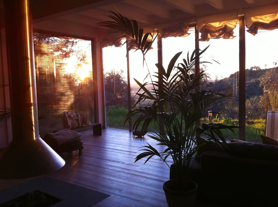 Living Room at sunset
