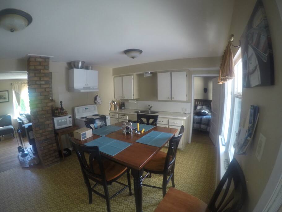 Kitchen and dining area.