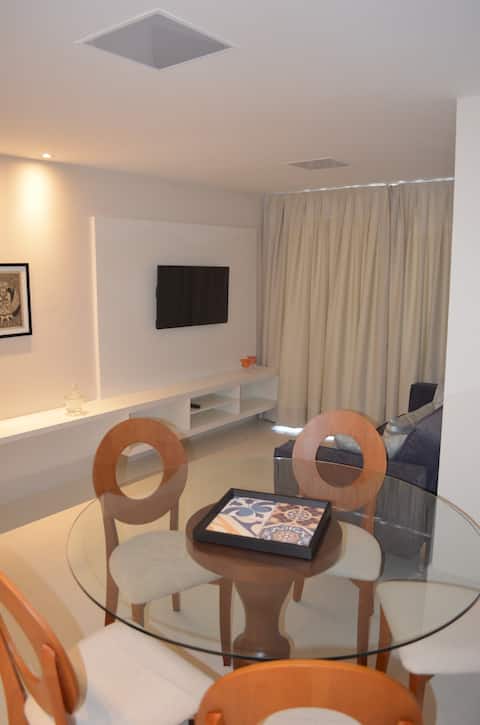 Top Airbnb: Apt with 3 bedrooms, in Manaíra, 350m from the sea in Paraíba