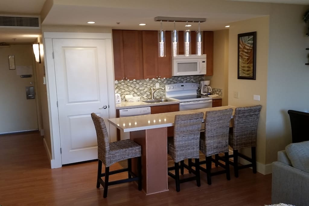 An updated kitchen with everything you need.