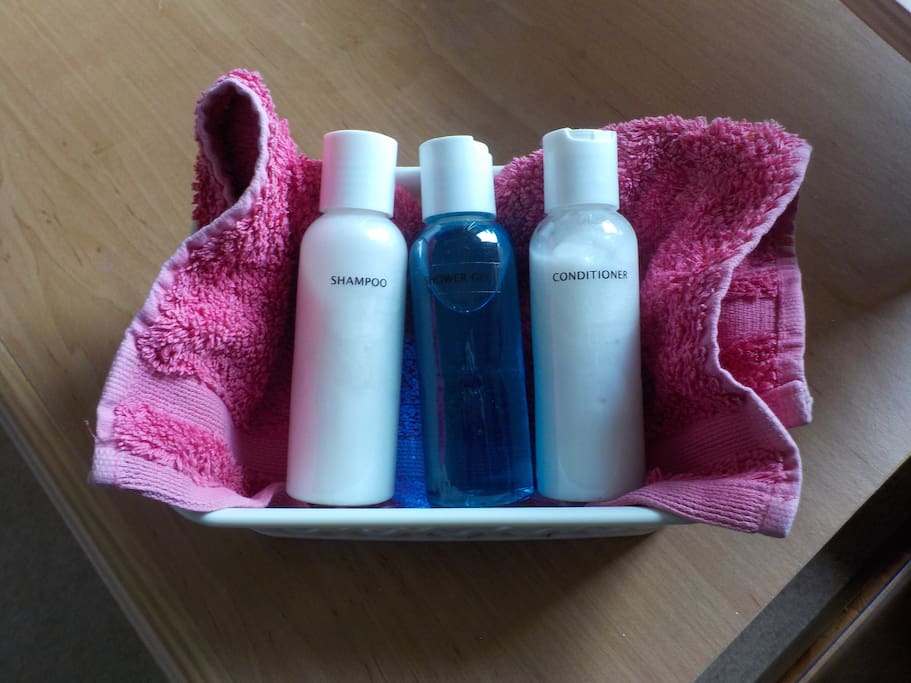 Not need to bring toiletries