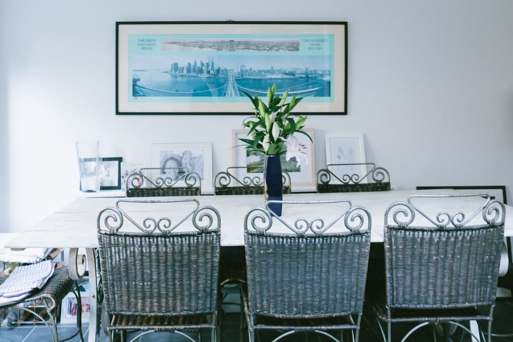 Large dining table