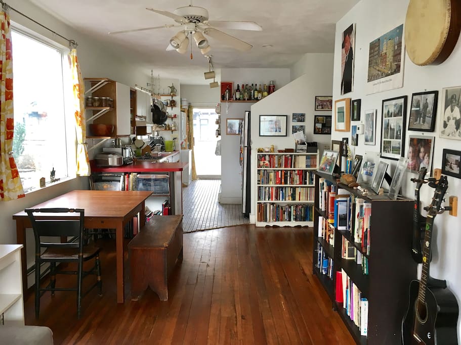 Dining room and kitchen