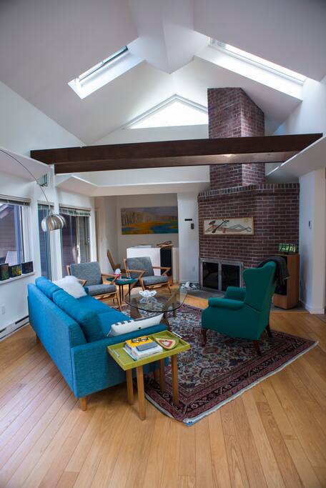 Sun-filled living room
