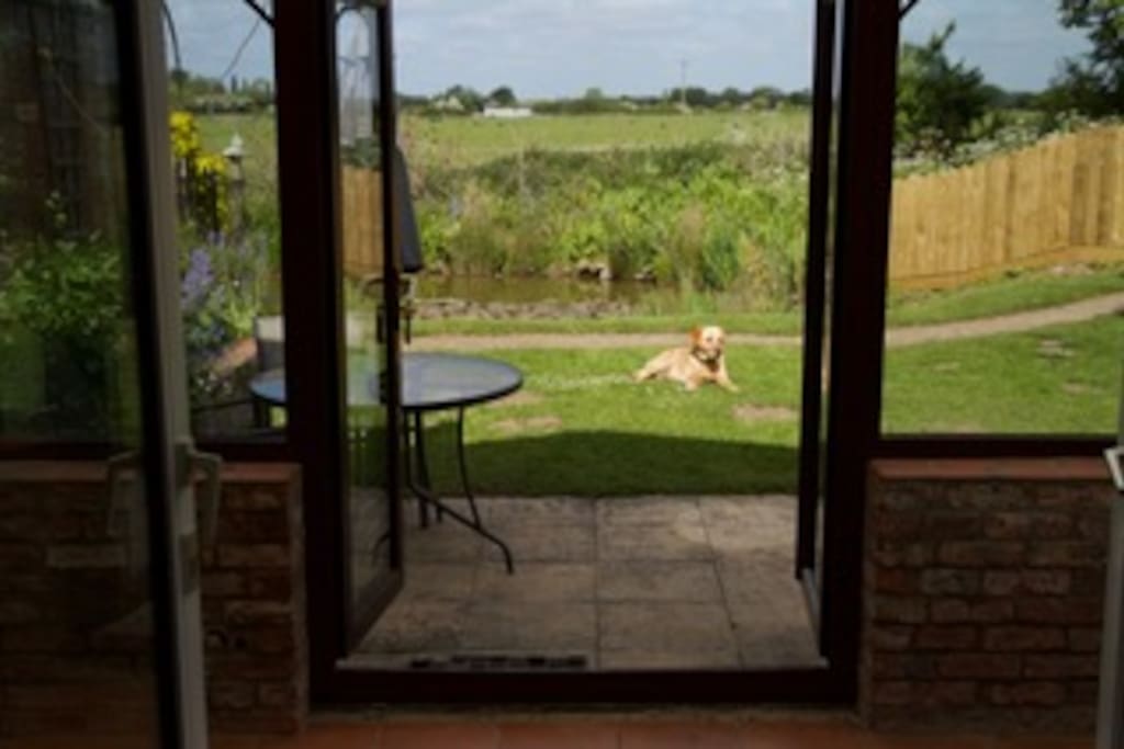 Patio and countryside/lake view