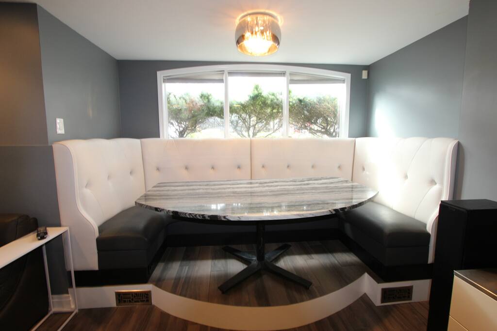 Booth - Great for watching TV on projector, eating, or playing games
