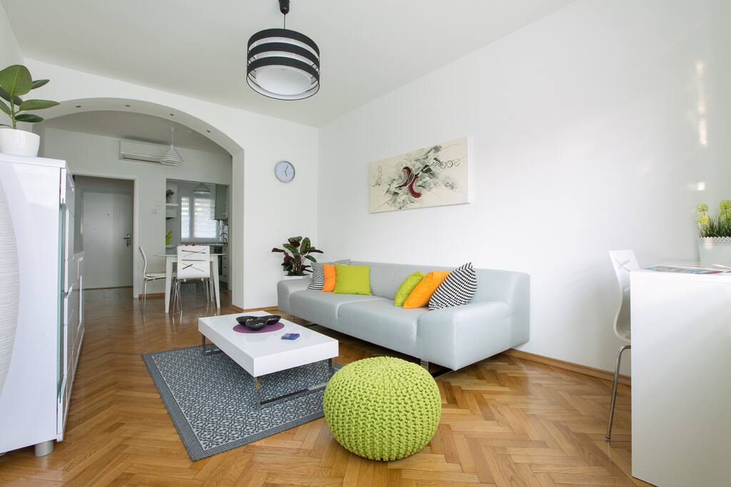Living room with a cosy couch