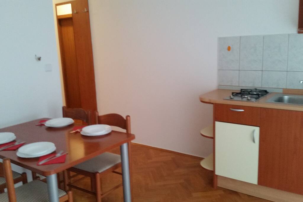 Dining table in the kitchen