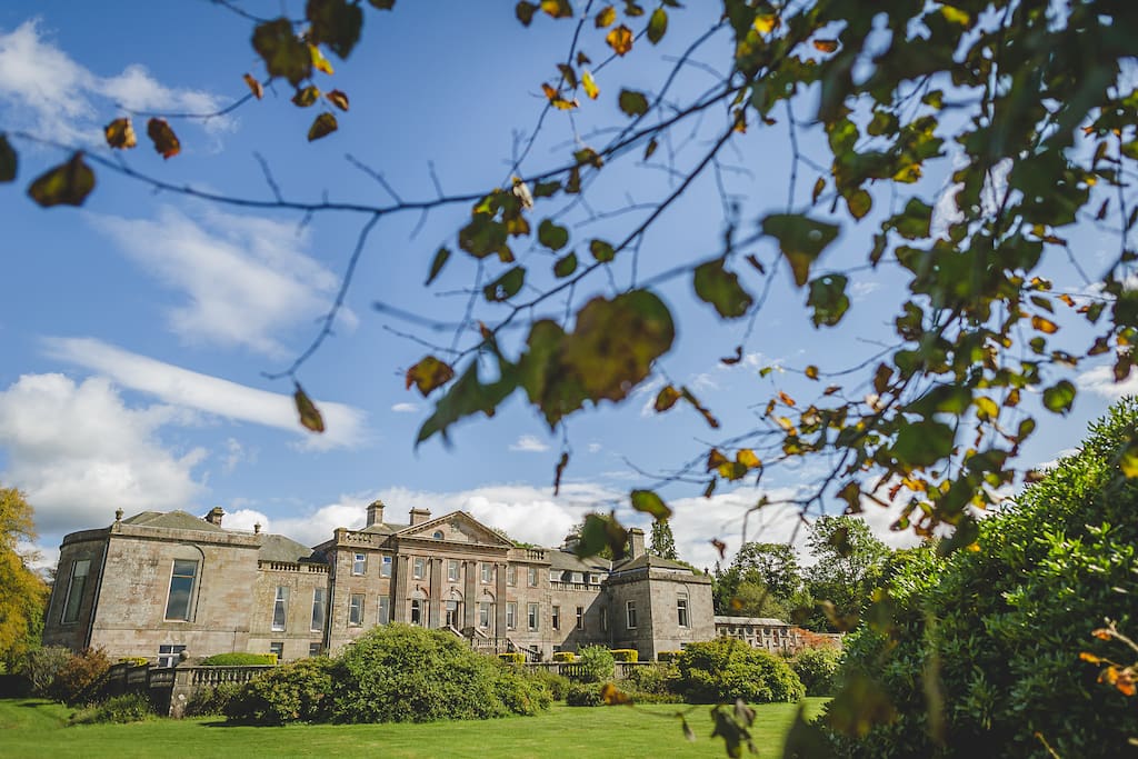 A view from the South West of the house