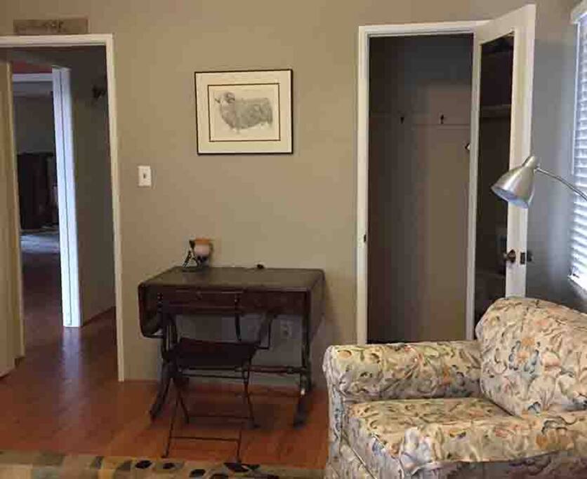 Bedroom Closet, View of Hall
