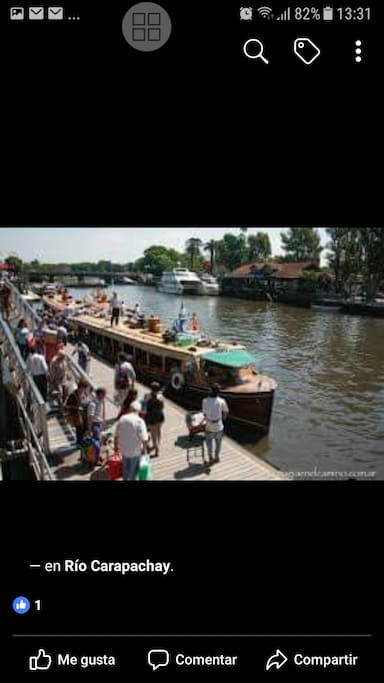 Estación fluvial de Tigre abordando lancha pasajeros para llegar a OHANA