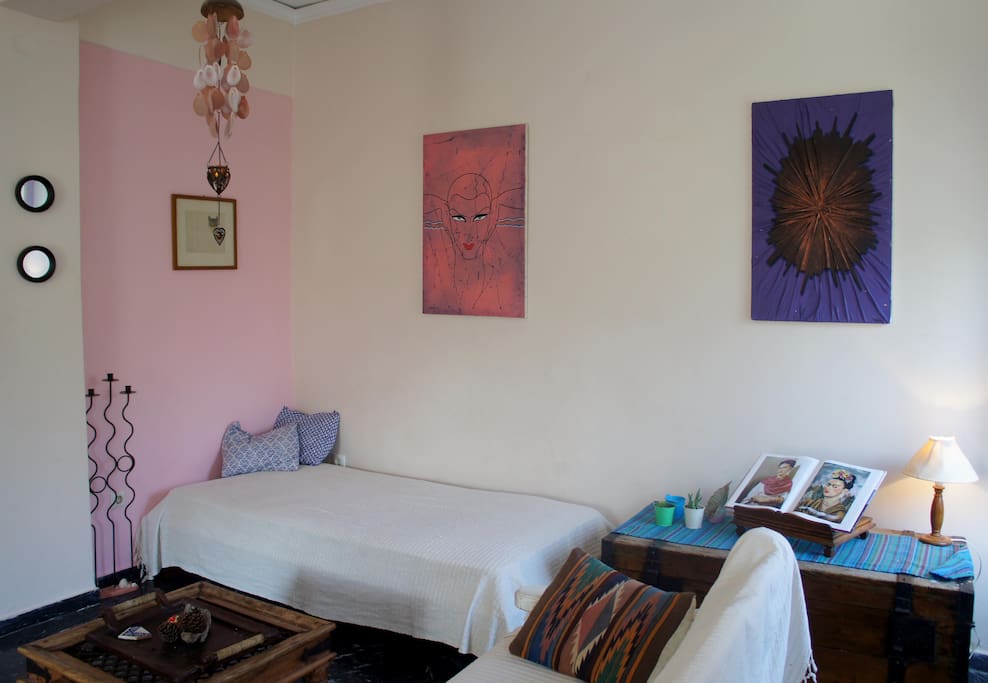 A nice corner with sofas where you could seat and have a chat with your friends.