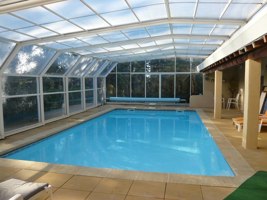 Piscine de 10mx5 avec abri télescopique