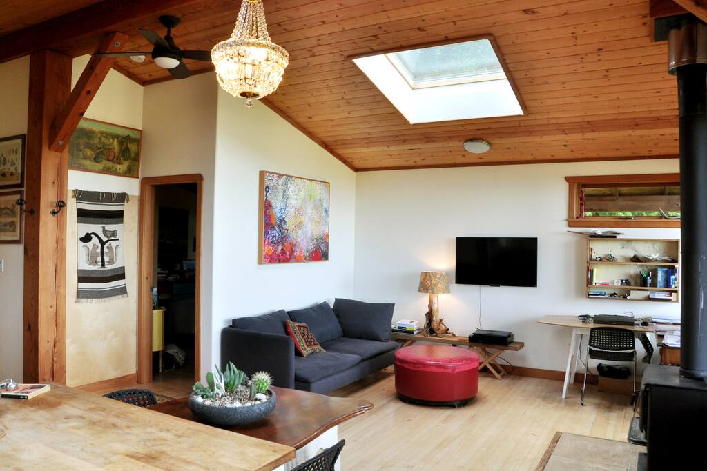 Living room space in the Cottage.