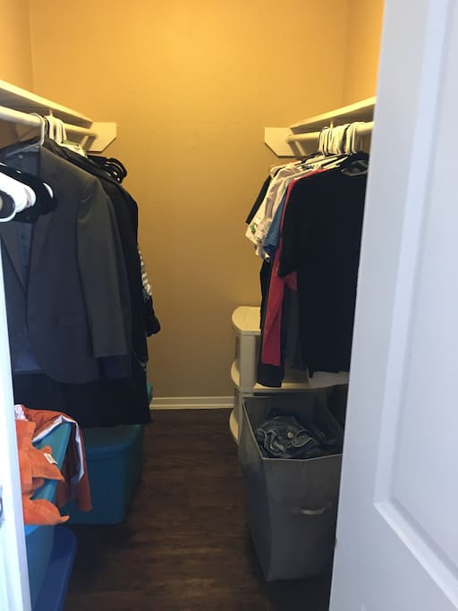 Closet. It will be empty for guests