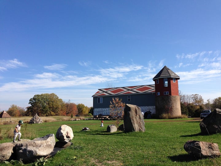 Silo Suite at Inn Greener Pastures Barns for Rent in Chetek