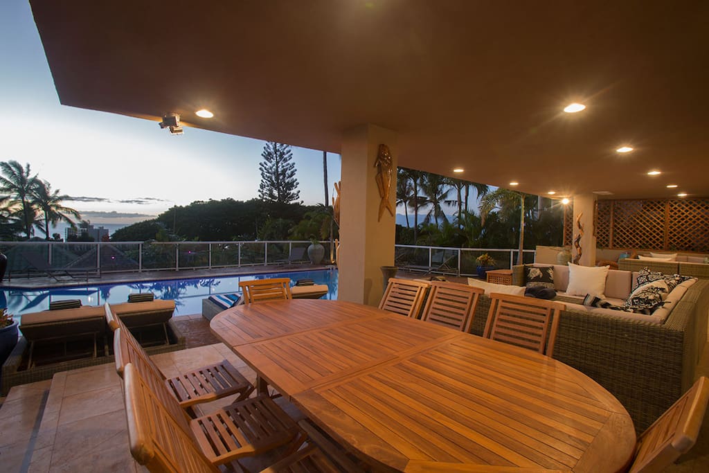 Outdoor dining area