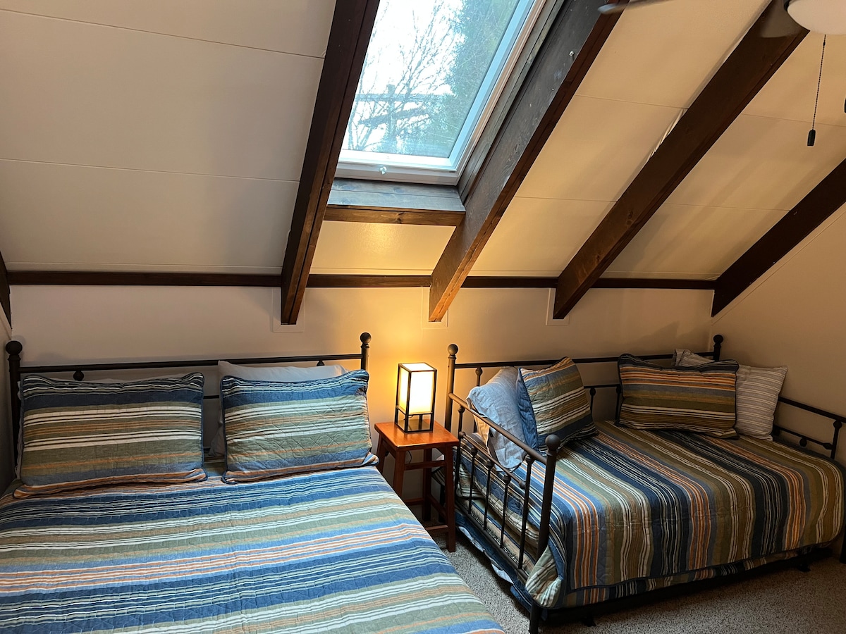 บริเวณที่นอนในห้องใต้หลังคา