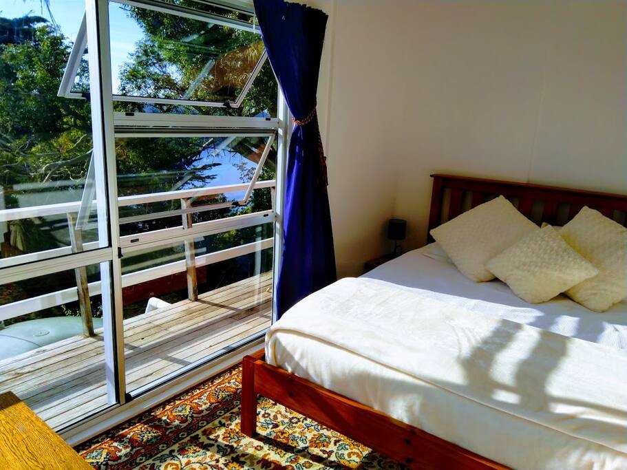 Queen bedroom with view