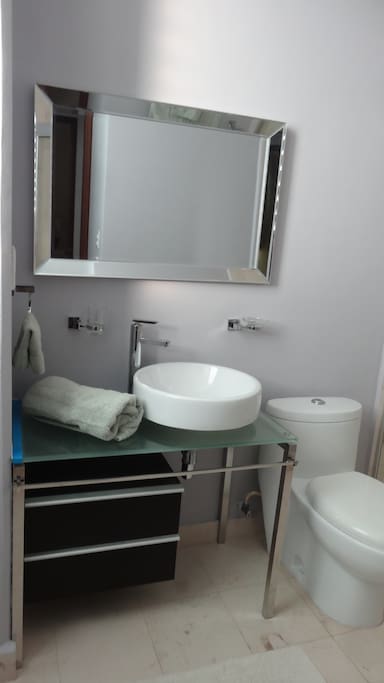 One of the 3 full bathrooms