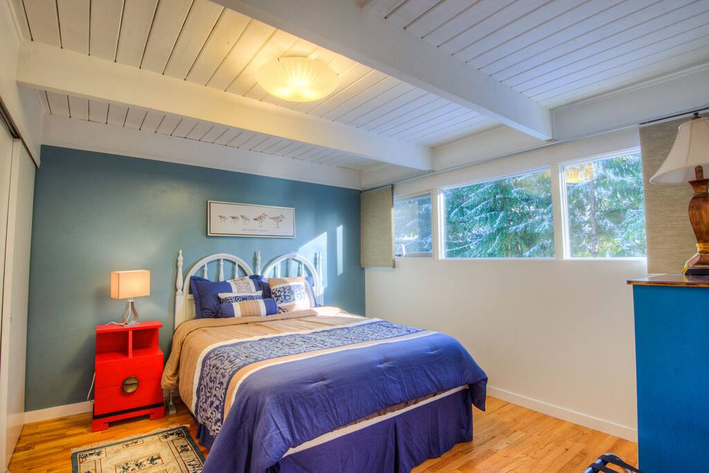 Bedroom 1 with a queen size bed