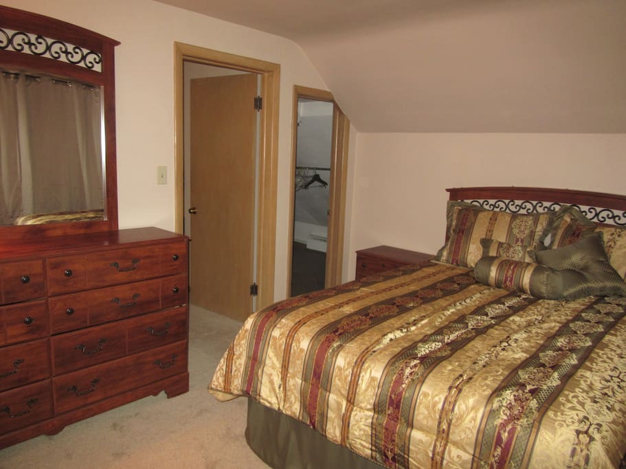 Front bedroom with walk-in closet