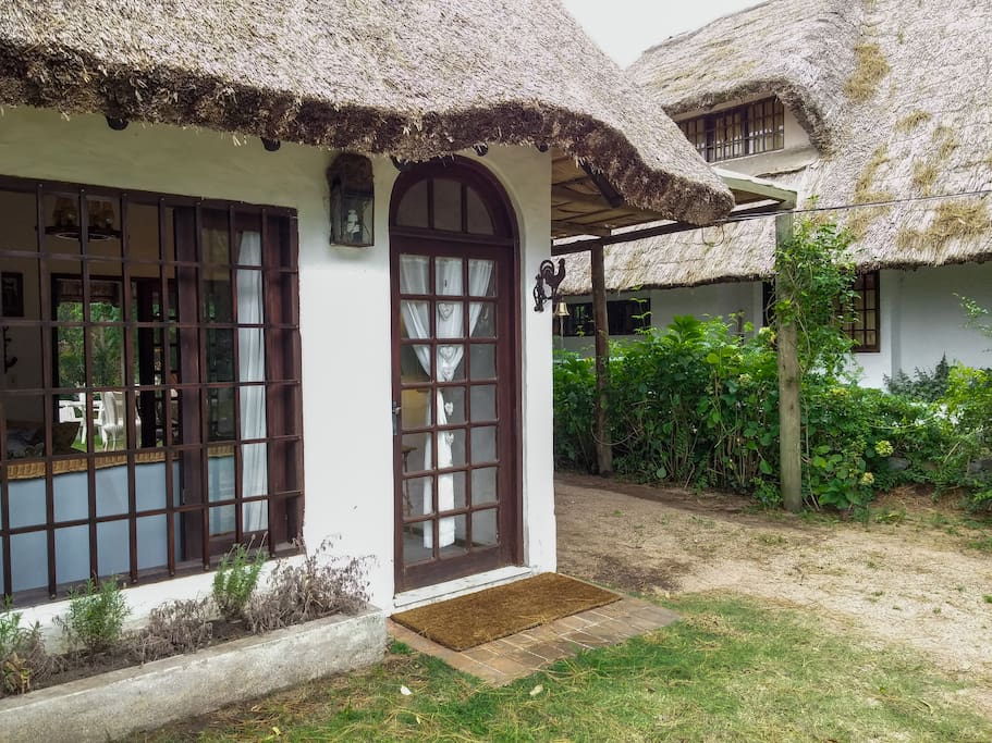 entrace door - roofs reeds