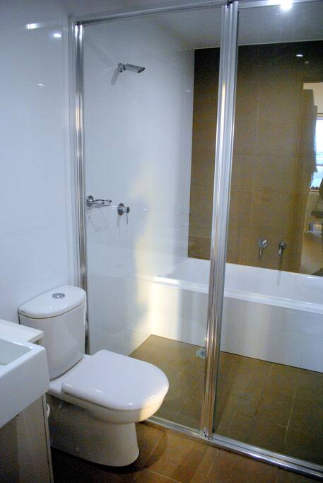 Own bathroom with bath and shower