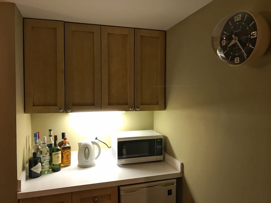The kitchenette