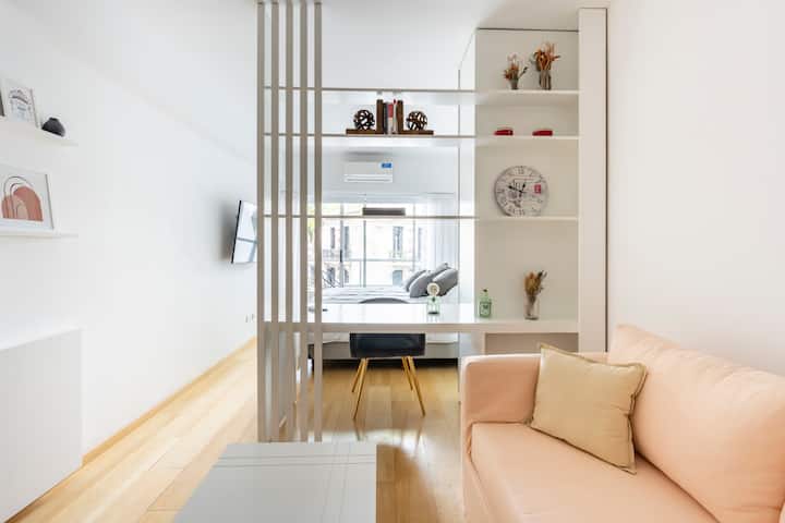 Departamento monoambiente en Palermo con balcón