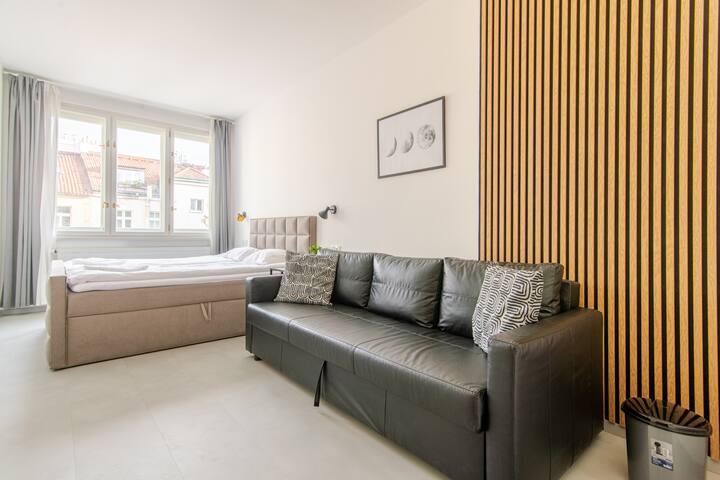 Modern & Large Prague Skyline 3BDR Apartment