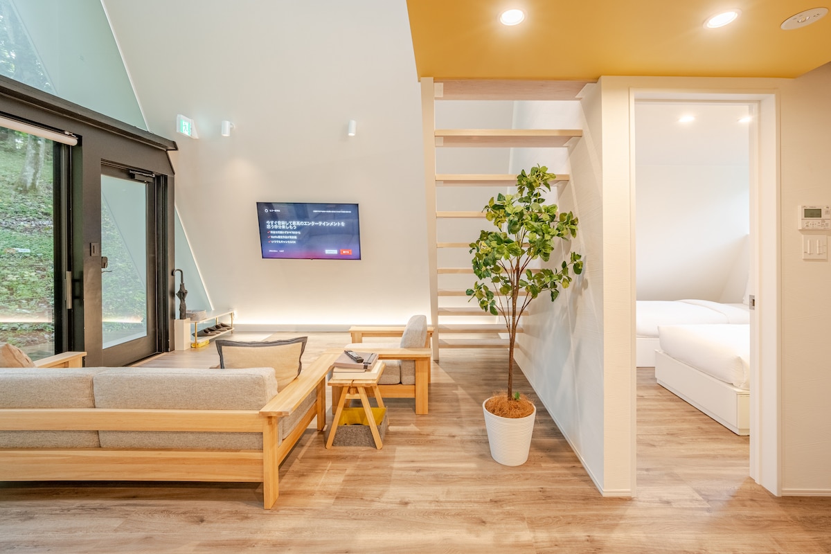 富士山近くの新しい三角屋根の家（S2） - 借りられる一軒家