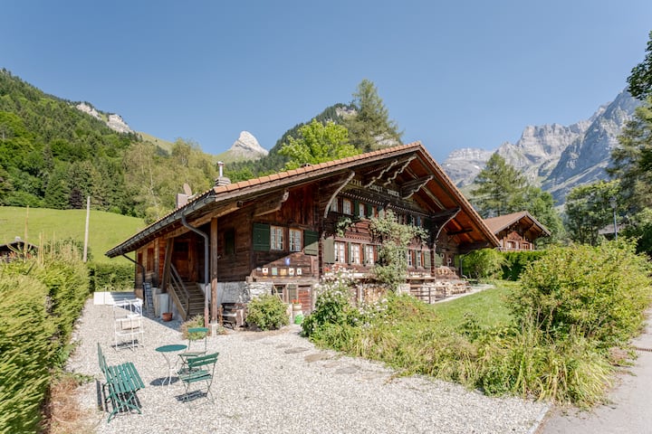 18th-century chalet, nature reserve, steam shower